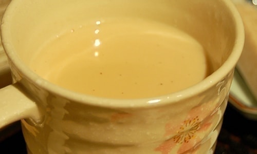 季節メニュー　ほうじ茶ミルク